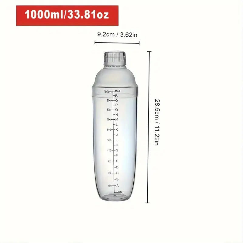Shaker en plastique 1000 ml