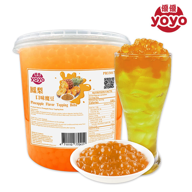 Boba Popping Saveur Ananas