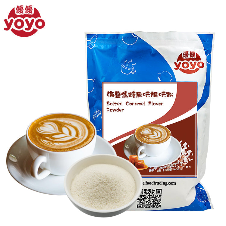 Poudre à saveur de caramel salé