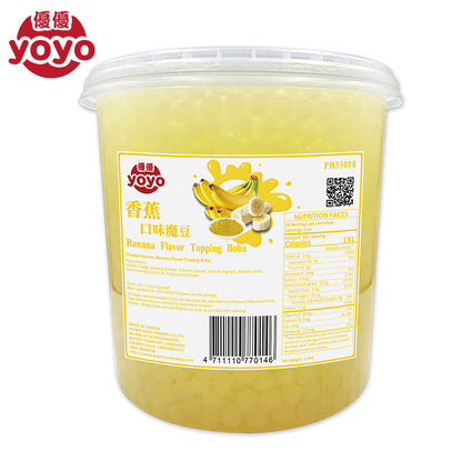 Banana Flavor Popping Boba