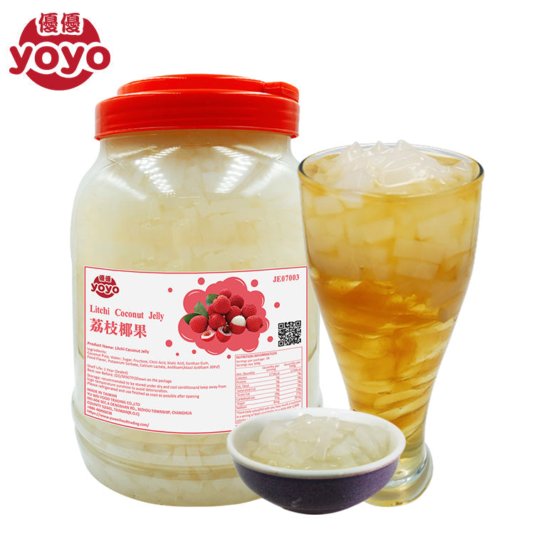 Litchi Coconut Jelly