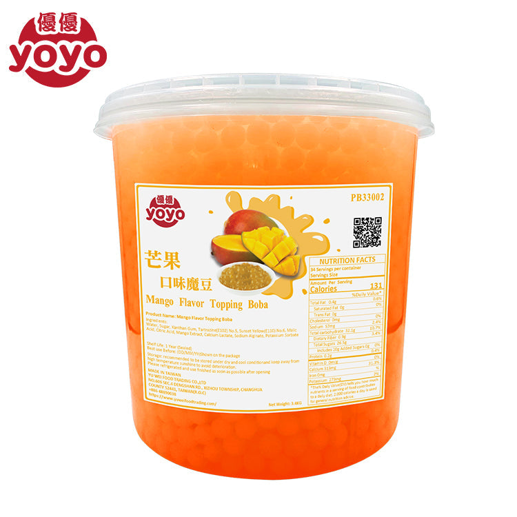 Mango Flavor Popping Boba