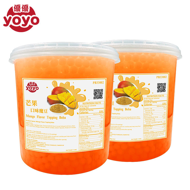 Mango Flavor Popping Boba