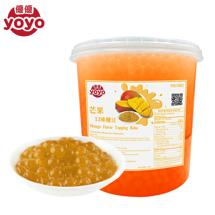 Mango Flavor Popping Boba