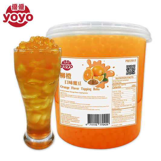 Orange Flavor Popping Boba