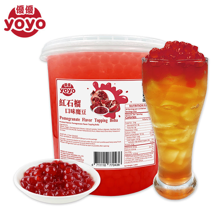 Pomegranate Flavor Popping Boba