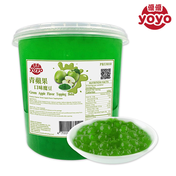 Green Apple Flavor Popping Boba