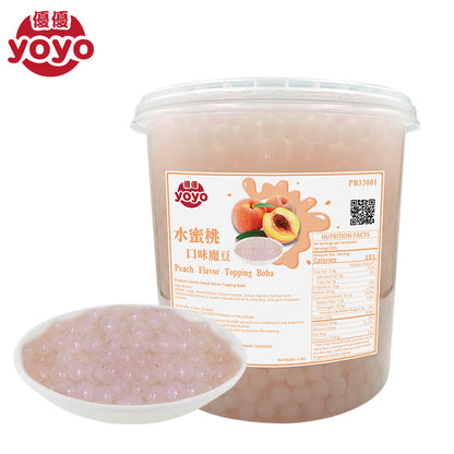 Peach Flavor Popping Boba