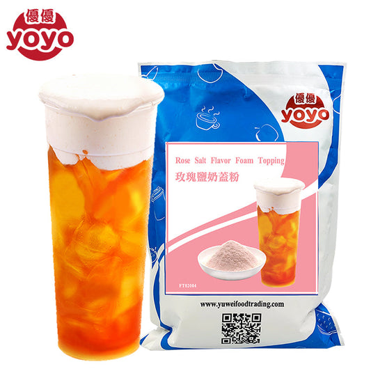 Rose Salt Flavor Foam Topping Milk Foam Powder