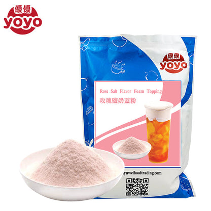 Rose Salt Flavor Foam Topping Milk Foam Powder