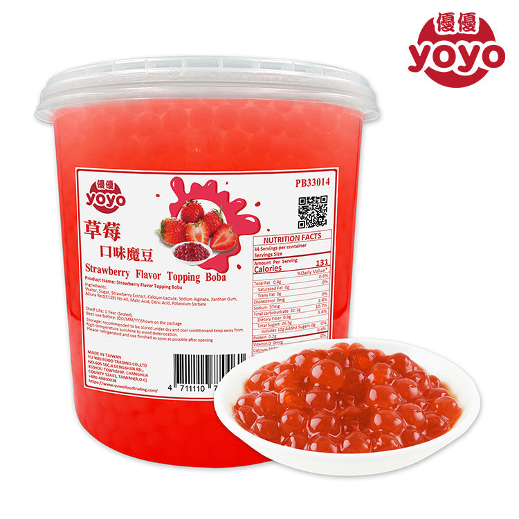 Strawberry Flavor Popping Boba